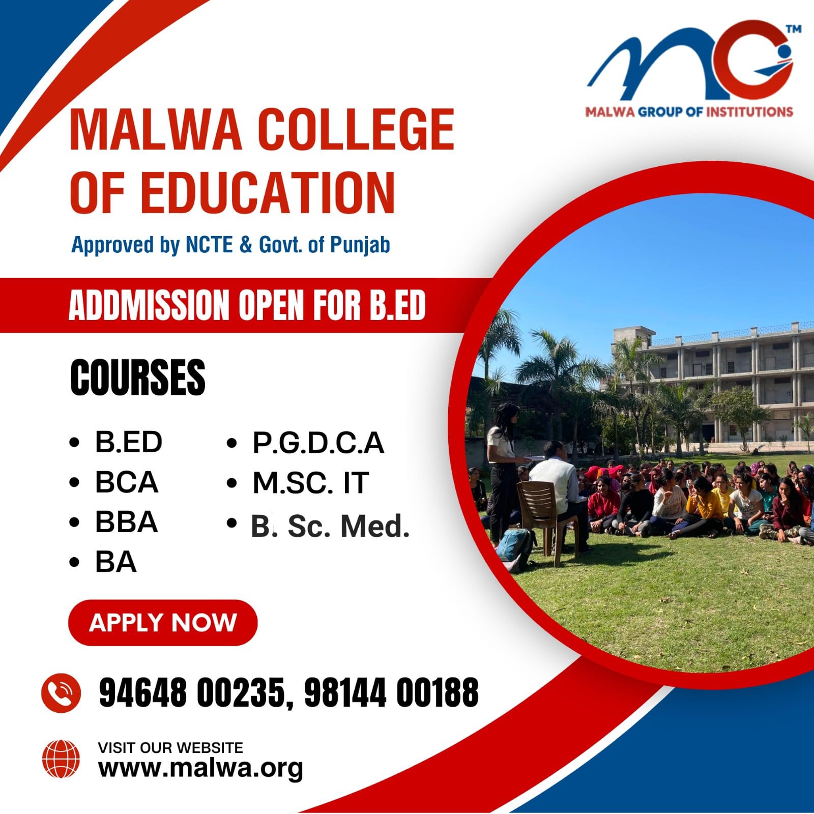 B. Ed. Admission in Punjab 2023
